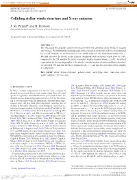 Colliding Stellar Winds Structure and X-Ray Emission