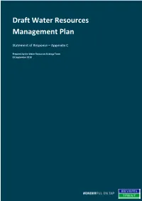 Draft Water Resources Management Plan