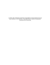 Landscape Modeling for Red Oak Borer Enaphalodes Rufulus (Haldeman) (Coleoptera: Cerambycidae) Using Geographic Information Systems