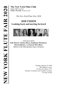 N E W Y O R K F L U T E F a Ir 2020