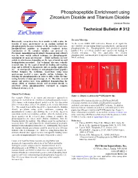 Phosphopeptide Enrichment Using Zirconium Dioxide and Titanium Dioxide
