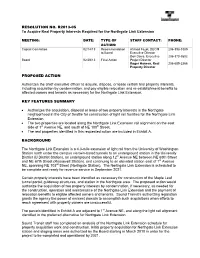 RESOLUTION NO. R2013-05 to Acquire Real Property Interests Required for the Northgate Link Extension