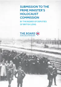 Submission to the Prime Minister's Holocaust