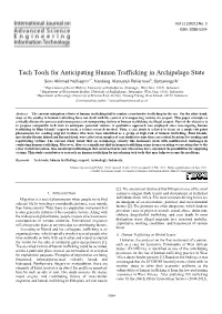 Tech Tools for Anticipating Human Trafficking In
