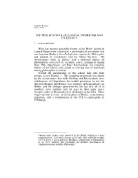 The Berlin School of Logical Empiricism and Its Legacy