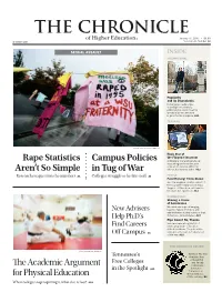 THE CHRONICLE of Higher Education ® January 16, 2015 • $6.99 Chronicle.Com Volume LXI, Number 18
