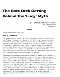 The Rote Drei: Getting Behind the 'Lucy' Myth