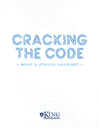 WHAT IS ETHICAL HACKING? > Table of Contents