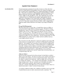 Attachment 1 Agenda Item Summary