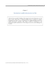 Chapter 1 Introduction to Public Infrastructure in Chile