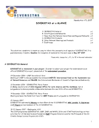 DIVERSITAS at a GLANCE