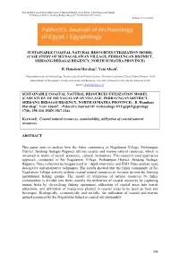 Sustainable Coastal Natural Resources Utilization