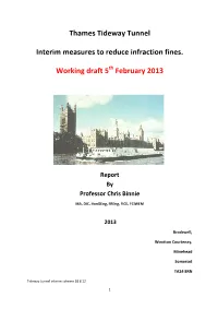 Thames Tideway Tunnel Interim Measures to Reduce Infraction Fines