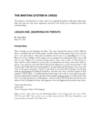 The Martian System in Chess, Part 1