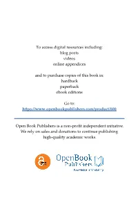 To Access Digital Resources Including: Blog Posts Videos Online Appendices