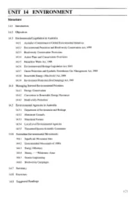 UNIT 14 ENVIRONMENT Structure