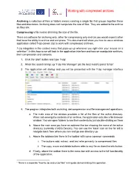 Working with Compressed Archives