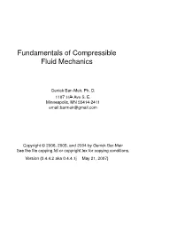 Fundamentals of Compressible Fluid Mechanics