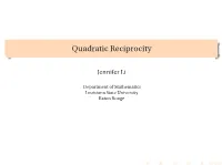 Quadratic Reciprocity