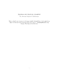 Amoebas and Tropical Geometry the American Institute of Mathematics