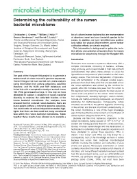 Determining the Culturability of the Rumen Bacterial Microbiome