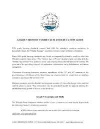 Grade 5 History Curriculum and Education Guide