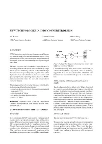 New Technologies in Hvdc Converter Design