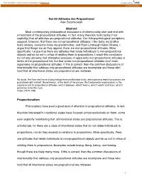 Not All Attitudes Are Propositional Alex Grzankowski Abstract Most