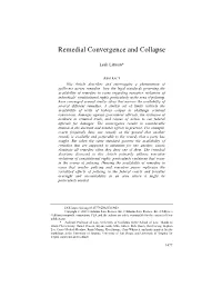 Remedial Convergence and Collapse