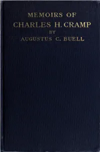 The Memoirs of Charles H. Cramp