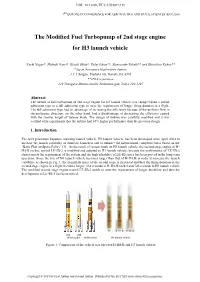 The Modified Fuel Turbopump of 2Nd Stage Engine for H3 Launch Vehicle