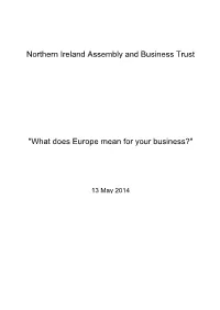 What Does Europe Mean for Your Business?"