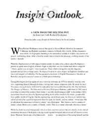 A VIEW from the MELTING POT an Interview with Richard Rodriguez