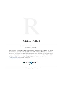 Daiki Axis / 4245
