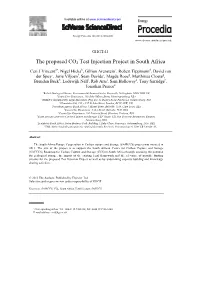 The Proposed CO2 Test Injection Project in South Africa