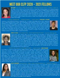 2020 Fellows Pictures for CLFP Program