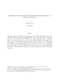 An Analysis of the Tobin Tax