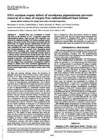 DNA Excision-Repair Defect of Xeroderma Pigmentosum Prevents