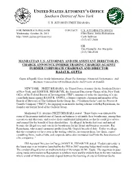 Gupta, Rajat Indictment