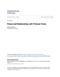 Parasocial Relationships with Podcast Hosts