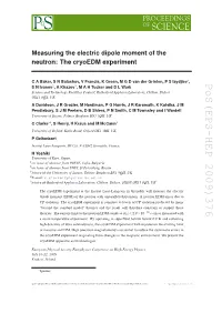 Pos(EPS-HEP 2009)376 , 1 Cm As Measured with E 26 − 10 × 9