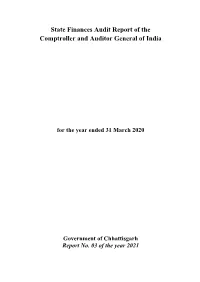 State Finances Audit Report of the Comptroller and Auditor General of India