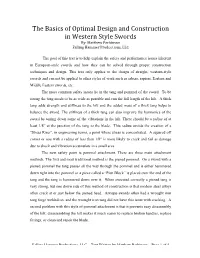 The Basics of Optimal Design and Construction in Western Style Swords By: Matthew Parkinson Falling Hammer Productions, LLC