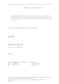 Transcript of Proceedings