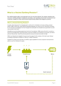 What Is a Neutral Earthing Resistor?