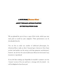 A NOTE from Johnstone-Music