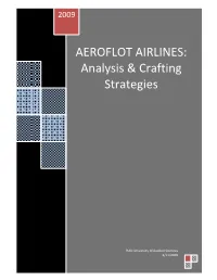 AEROFLOT AIRLINES: Analysis & Crafting Strategies