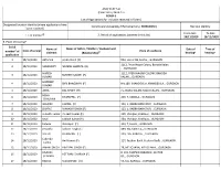 ANNEXURE 5.8 (CHAPTER V, PARA 25) FORM 9 List of Applica Ons for Inclusion Received in Form 6 Designated Loca on Iden Ty (Where