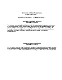 BHS Student Handbook 2019-2020