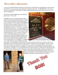 Board Chair Appreciation